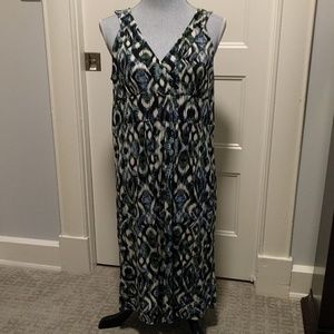 3/$30 Axcess a-line sleeveless print dress size large